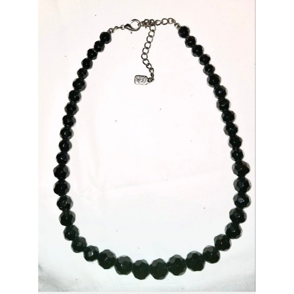 Black onyx graduated bead Necklace